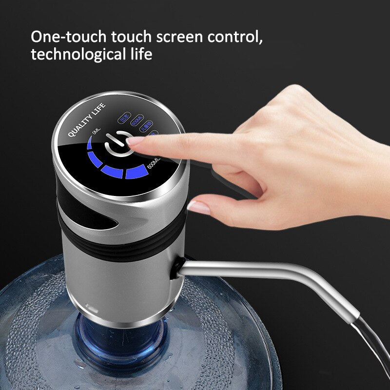 Home Gadgets Water Bottle Pump Mini Barreled Water Electric Pump USB Charge Automatic Portable Water Dispenser Drink Dispenser - RY MARKET PLACE