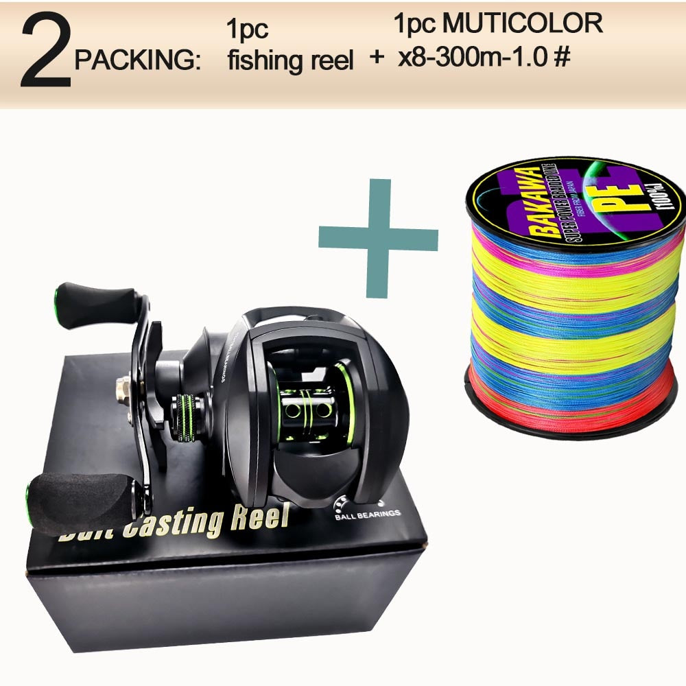 New  Baitcasting Reel High Speed 8:1:1 Gear Ratio 17+1BB Fresh Saltwater Magnetic Brake System Ultralight Fishing ReeL 2000 Seri - RY MARKET PLACE