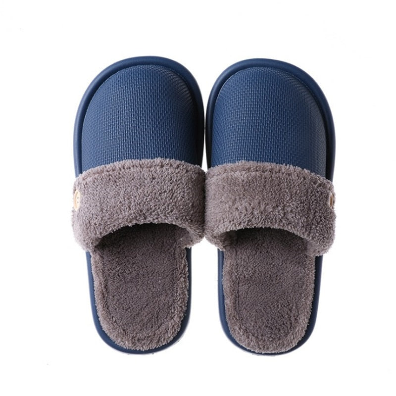 JIANBUDAN Plush warm Home flat slippers Lightweight soft comfortable winter slippers Women's cotton shoes Indoor plush slippers - RY MARKET PLACE