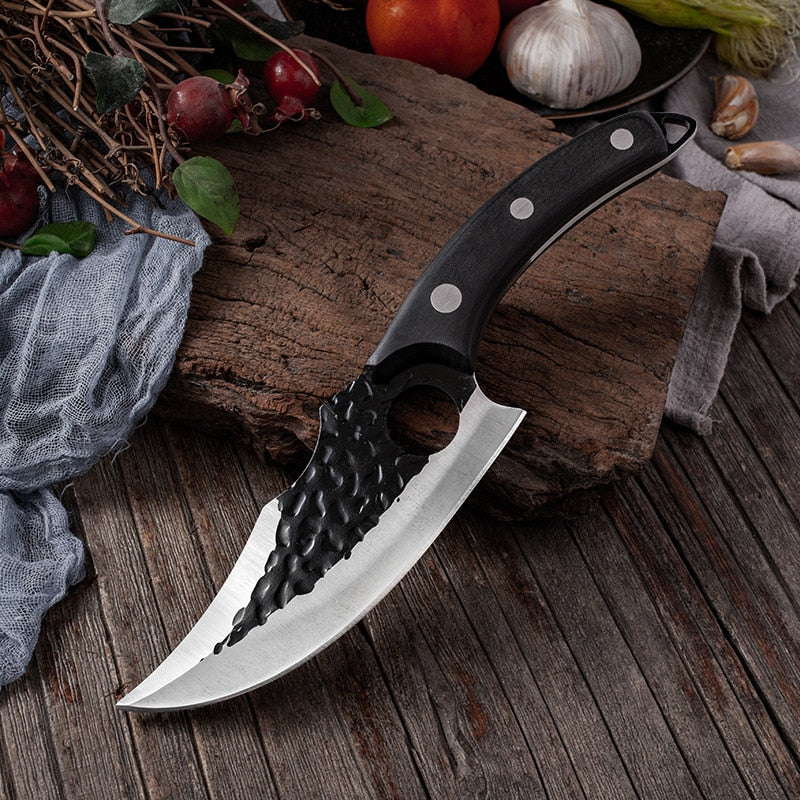 6'' Meat Cleaver Butcher Knife Stainless Steel Hand Forged Boning Knife Chopping Slicing Kitchen Knives Cookware Camping Kinves - RY MARKET PLACE