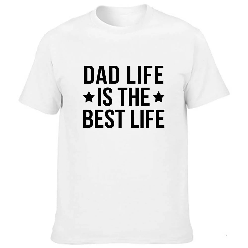 PAPA Square Dad Life Men's Harajuku Casual T Shirts Best Daddy Father's Day Gift Fashion Short Sleeve T-shirt Round Neck Clothes