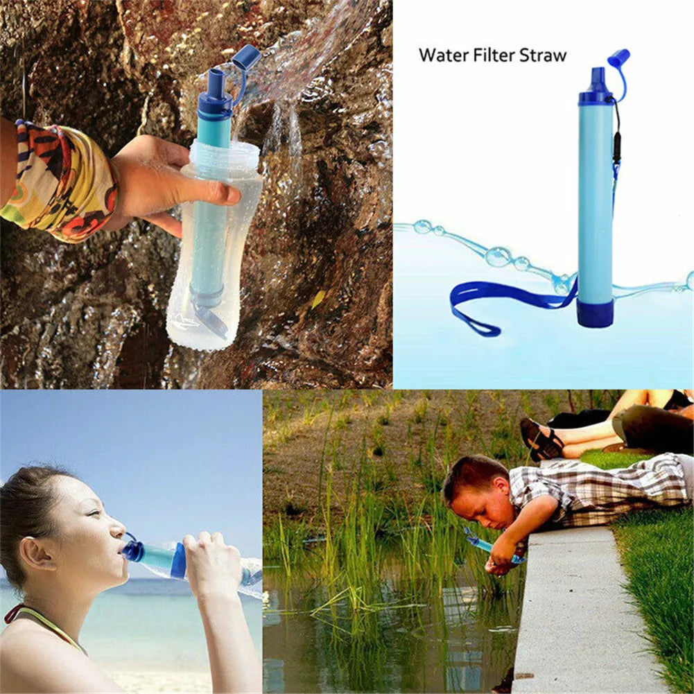 Portable Water Filter Personal Water Purifier 1500L Emergency Camping Equipment  NIN668