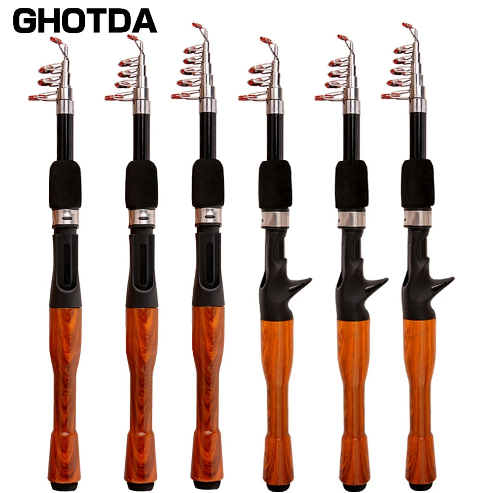 Position: For Ocean, Beach, Lake, River, Body of Water, Stream Fishing    Origin: CN (Origin)    Number / model number: Mini Lure Rod    Brand Name: GHOTDA    Material: Carbon    Length: 1.5M - RY MARKET PLACE