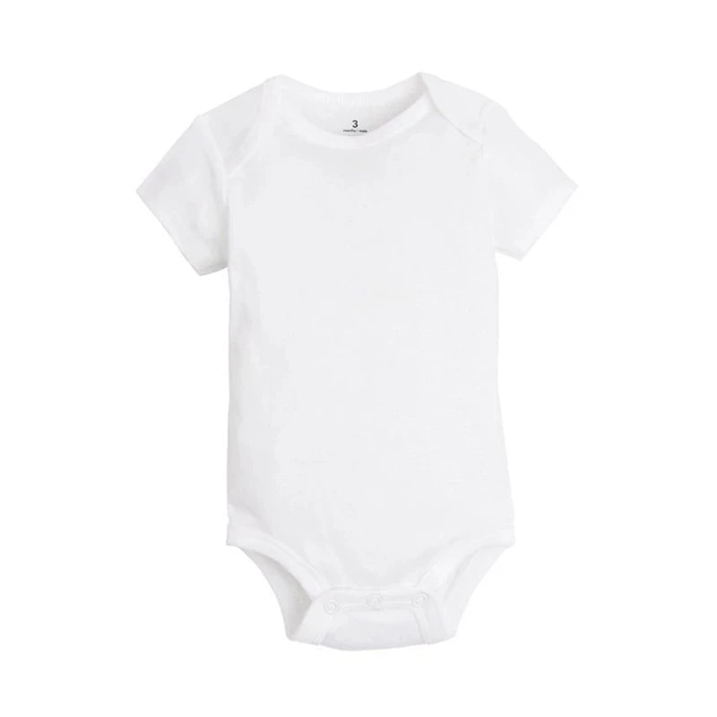 10 PCS/LOT Baby Bodysuits Newborn Baby Clothing Cotton White Kids Jumpsuits Baby Boy Girl Clothes Infantil Costume 0-24M