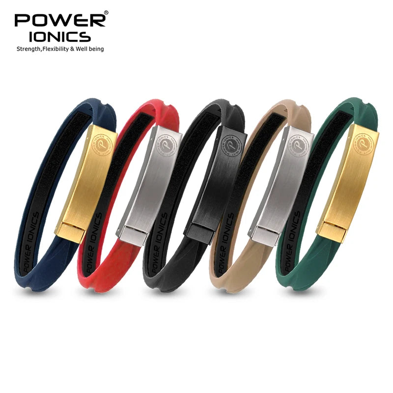 New Power Ionics Prism Morandi Colors 2000 Anions Hologram Germanium Magnetic Wristband Bracelet  Gift