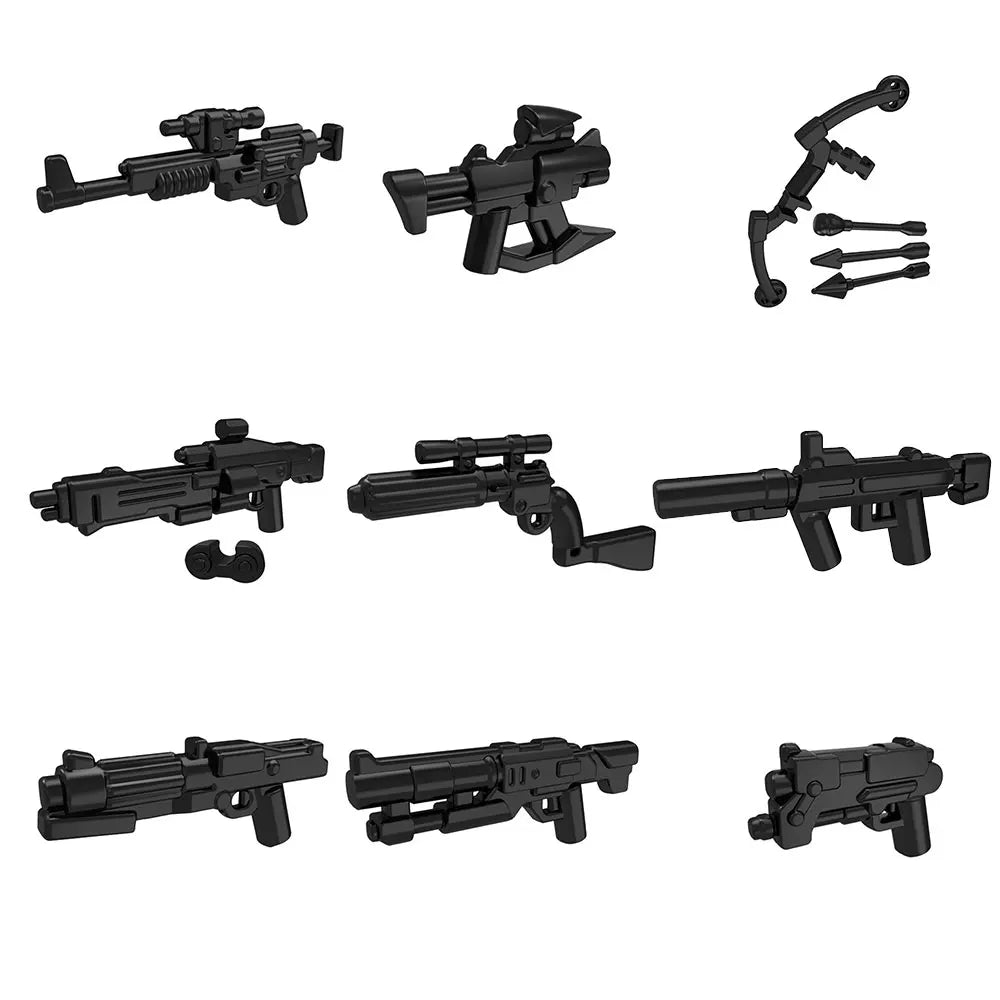 10pcs/lot Star Halo Science Fiction Mini War Future Weapons Guns Knife Building Block Gifts Toys for Children PGPJ0025