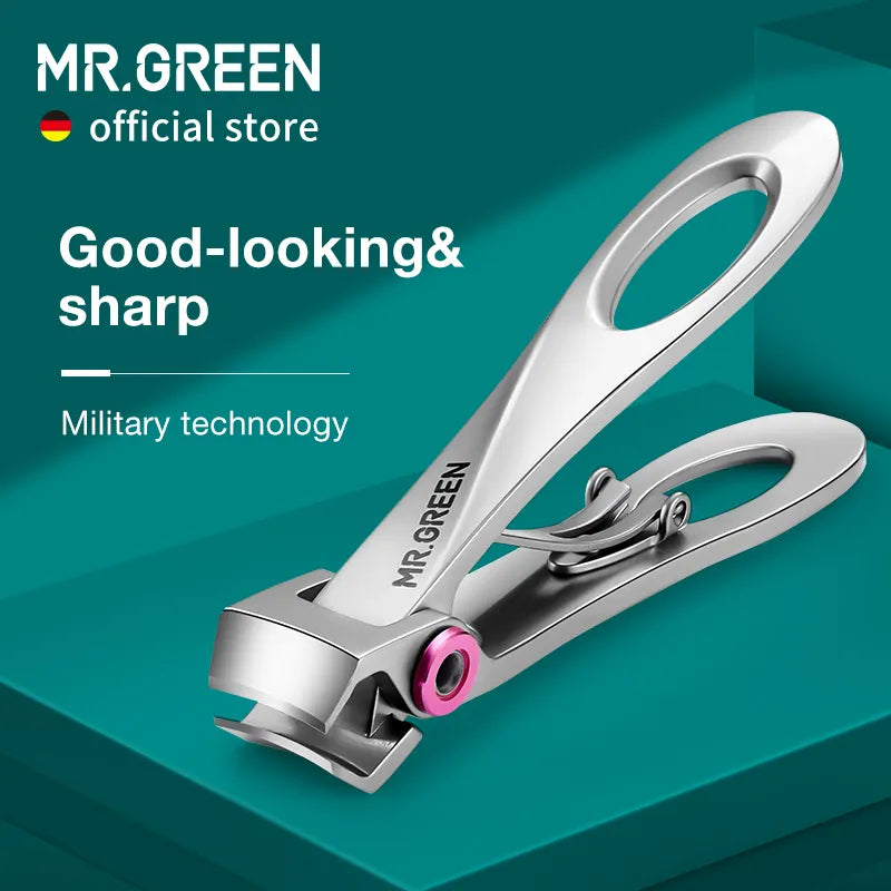 MR.GREEN Nail Clippers Stainless Steel Wide Jaw Opening Manicure Fingernail Cutter Thick Hard Ingrown Toenail Scissors tools - RY MARKET PLACE