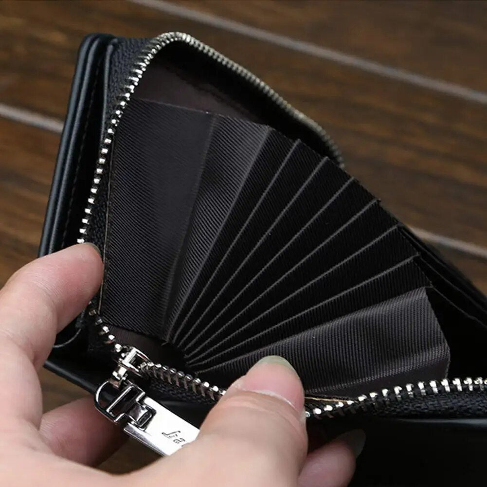 Men&#39;s Wallet with Buckle Short Fashion Multi-card Large-capacity Wallet Purse Best Sale-WT - RY MARKET PLACE