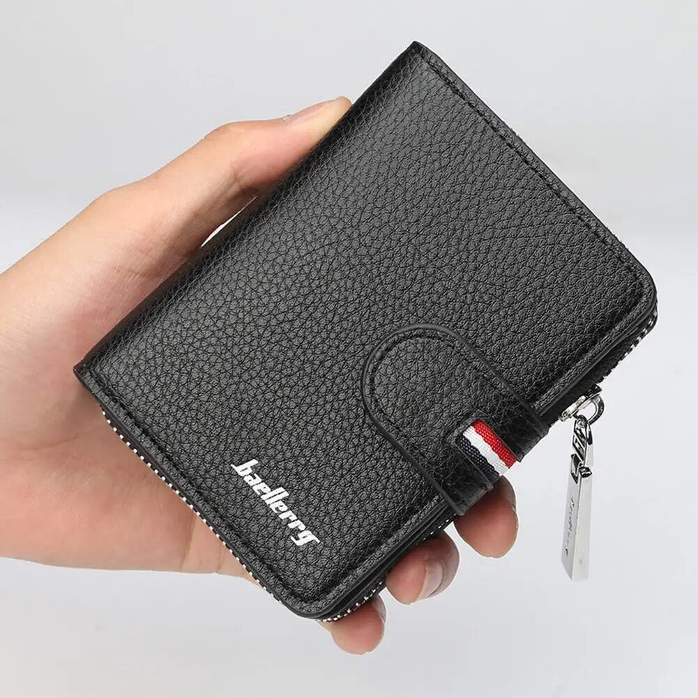 Men&#39;s Wallet with Buckle Short Fashion Multi-card Large-capacity Wallet Purse Best Sale-WT - RY MARKET PLACE