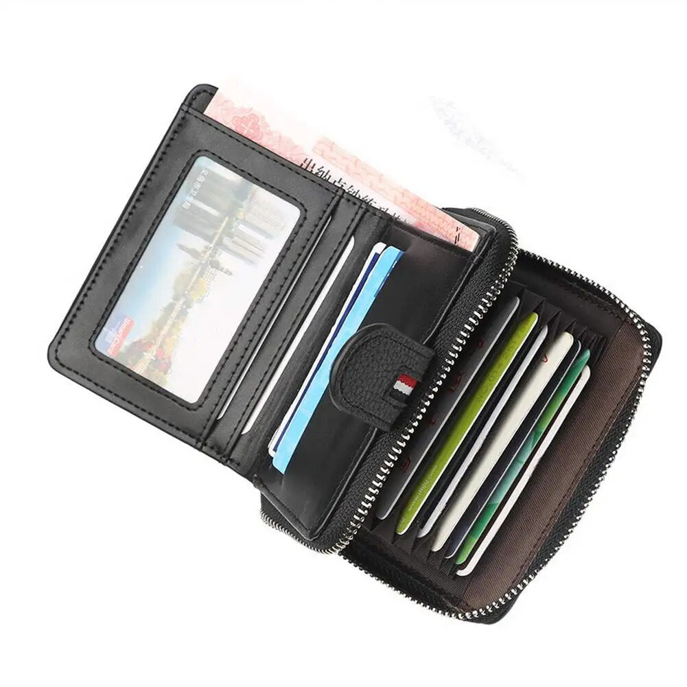 Men&#39;s Wallet with Buckle Short Fashion Multi-card Large-capacity Wallet Purse Best Sale-WT - RY MARKET PLACE