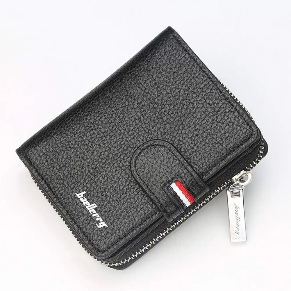 Men&#39;s Wallet with Buckle Short Fashion Multi-card Large-capacity Wallet Purse Best Sale-WT - RY MARKET PLACE