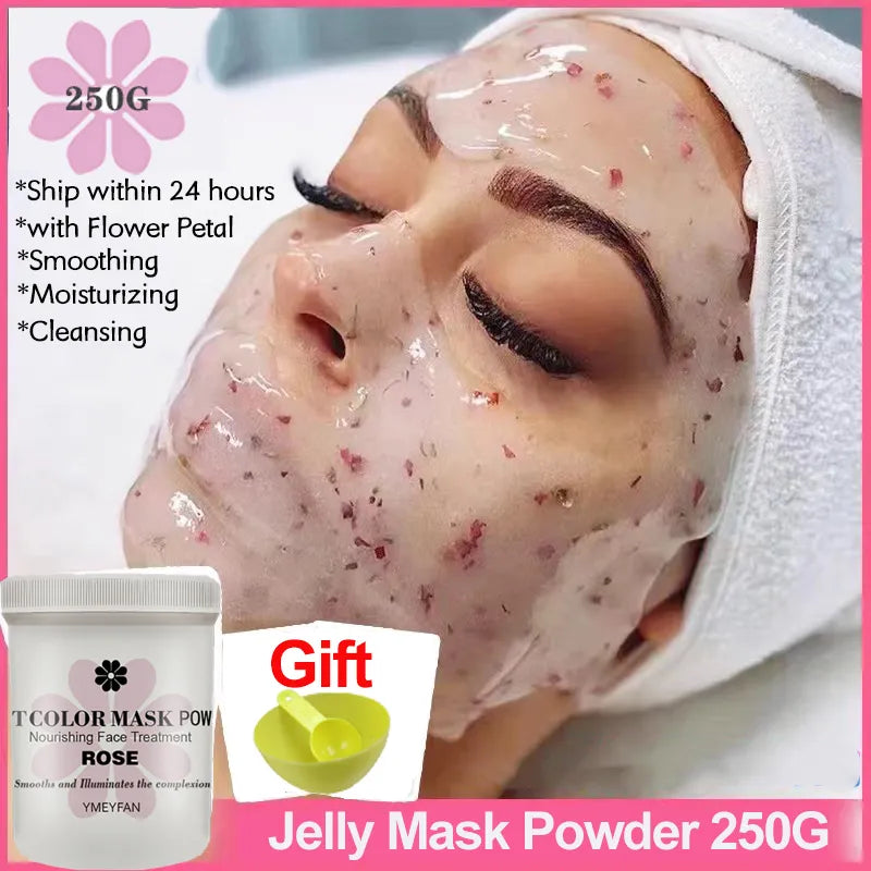 Natural Soft Hydro Jelly Mask Powder Set Peel Off Rubber Facial Mask SPA Whitening Rose Collagen Hyaluronic Mask Acid Skincare - RY MARKET PLACE