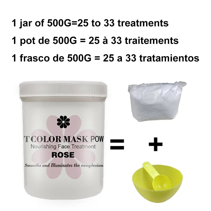 Natural Soft Hydro Jelly Mask Powder Set Peel Off Rubber Facial Mask SPA Whitening Rose Collagen Hyaluronic Mask Acid Skincare - RY MARKET PLACE