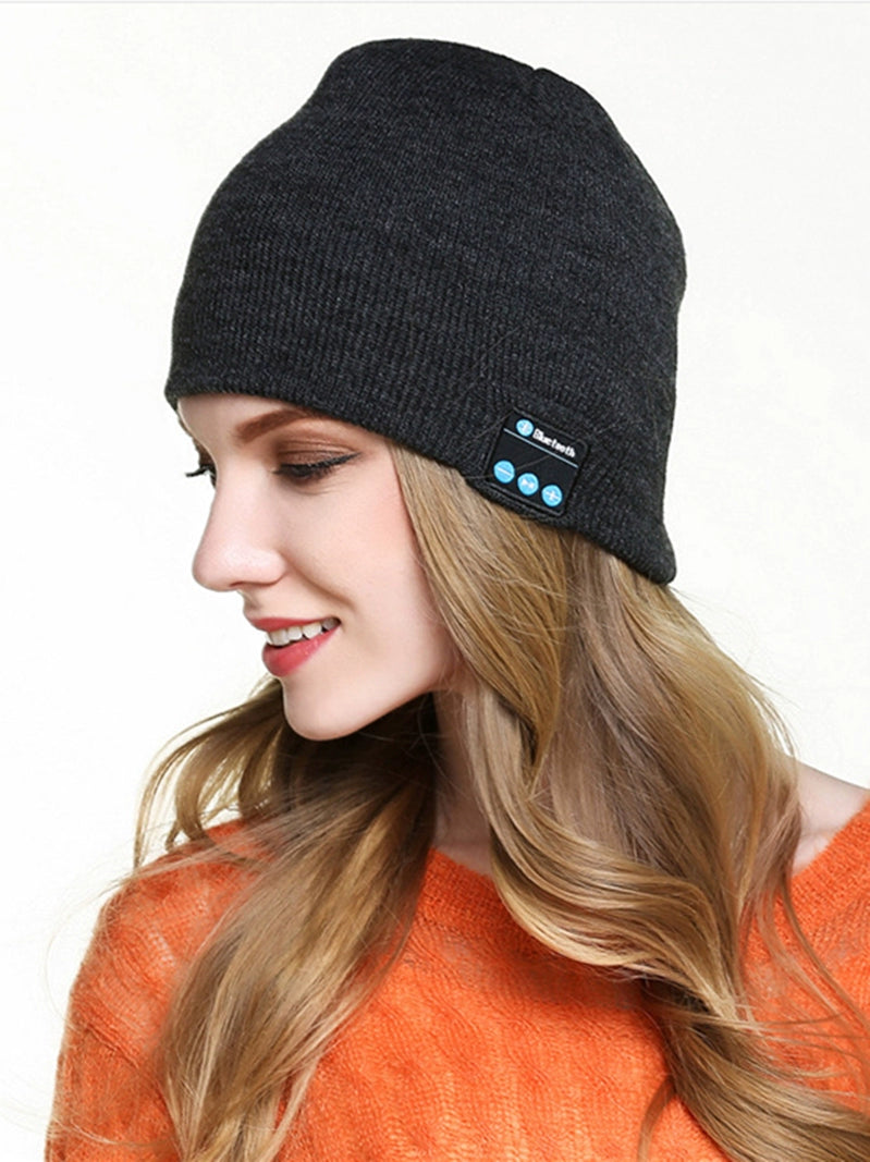 Headset Wireless Bluetooth Cap V5.0 Call Music Stereo Knitting Smart Earphone Cap Cycling Warm Hat