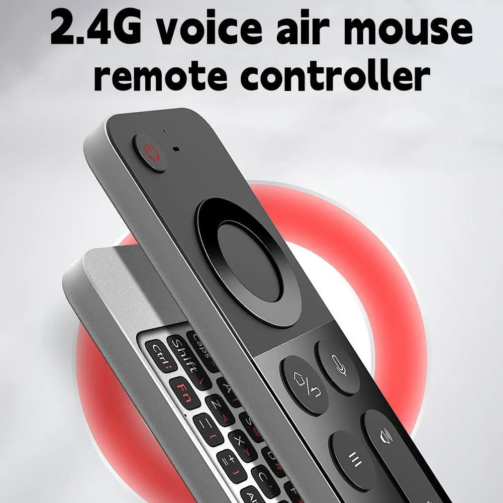 1pc W3 Remote Control Infrared 2.4G Wireless Voice Air Mouse Controller With USB Receiver Full Keyboard Replacement For PC TV