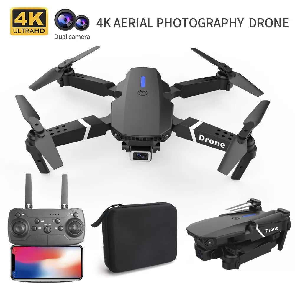 Professional Drone E88 4k wide-angle HD camera 