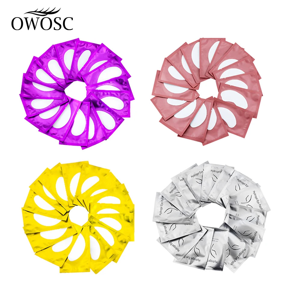 OWOSC 50/100PCS Wholesale Hydrogel Gel Eye Patches for Eyelash Extension Eyepads Eyelash patch Lash Extension Mask Eyepad Makeup