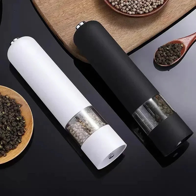 Electric Automatic Mill Pepper and Salt Grinder with LED Light Adjustable Coarseness Spice Grinder Kitchen Cooking Tool