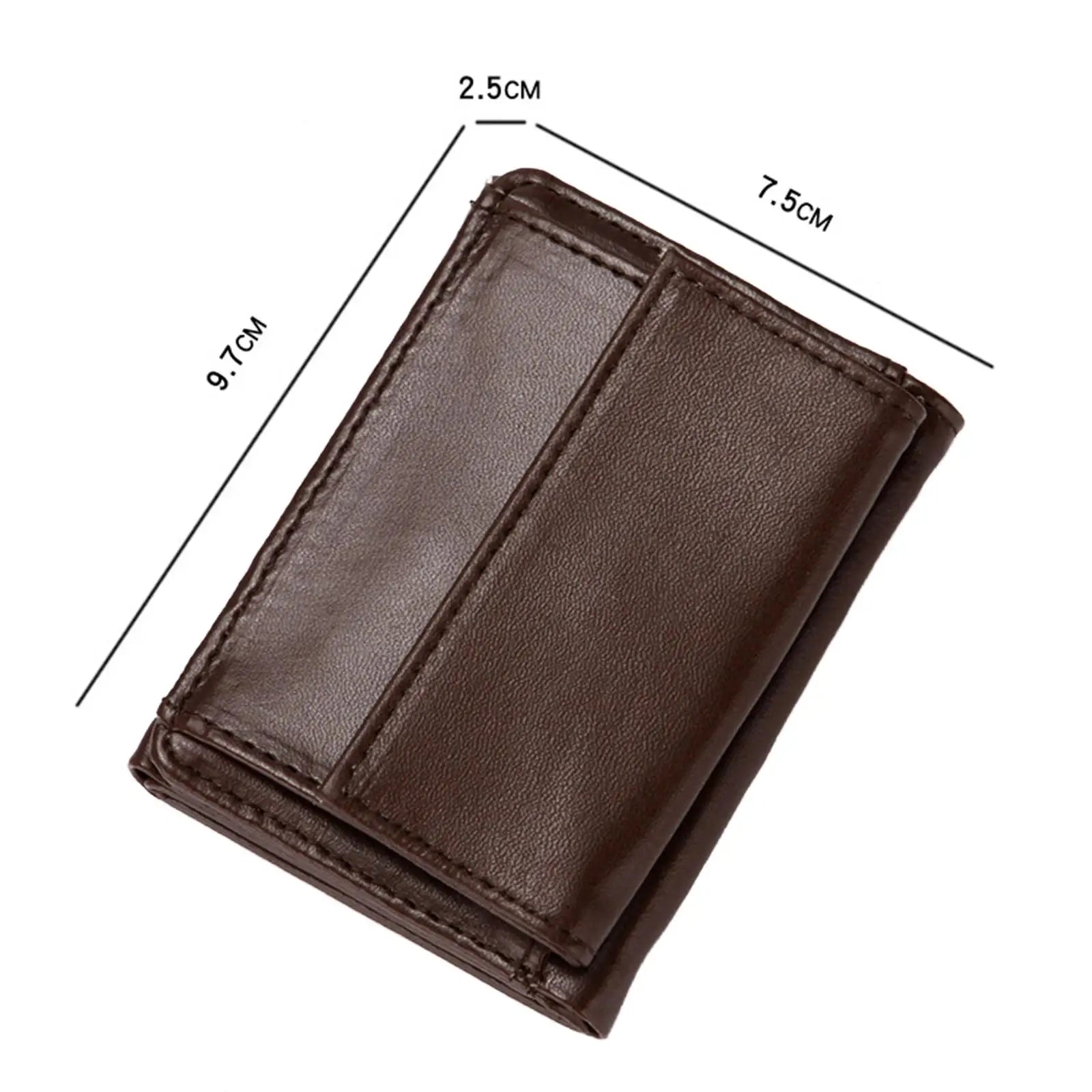 Men Wallet PU Leather Father's Day Gifts Portable Trendy Cash Organizer for Grandfather Boyfriend Husband Travel Birthday Gift