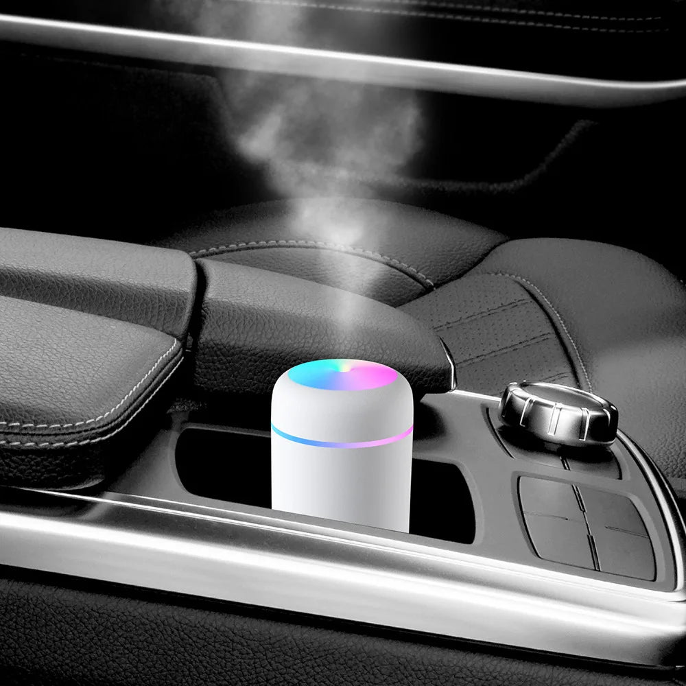 Portable 300ml Humidifier Mini Electric Mist Sprayer Usb Aroma Essential Oil Diffuser for Home Car With Colorful Night Light