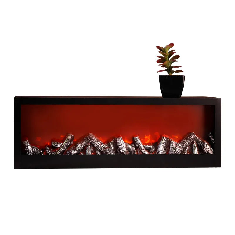 LED fireplace black (60*20*10 cm) Simulated Fireplace Flame Effect Light