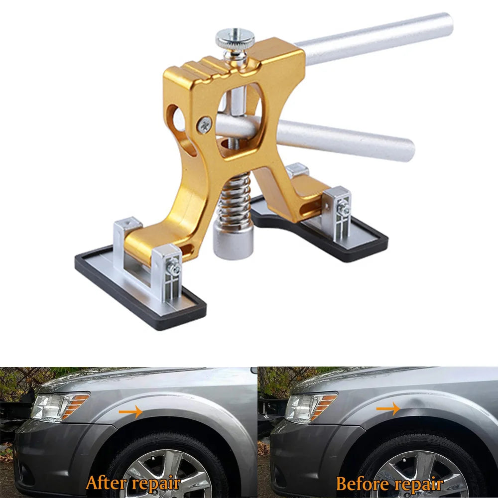 Dent Puller Removal Kit Suction Cup Car Body Paintless New Adjustable Width Golden Lifter Dent Repair Tools for Auto Hail Damage