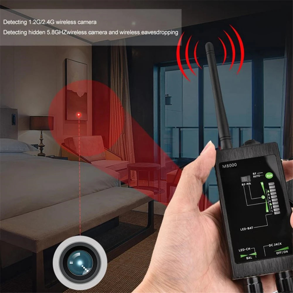 M8000 Bug Anti Spy RF Signal Detector Scanner For GSM GPS Camera Detector