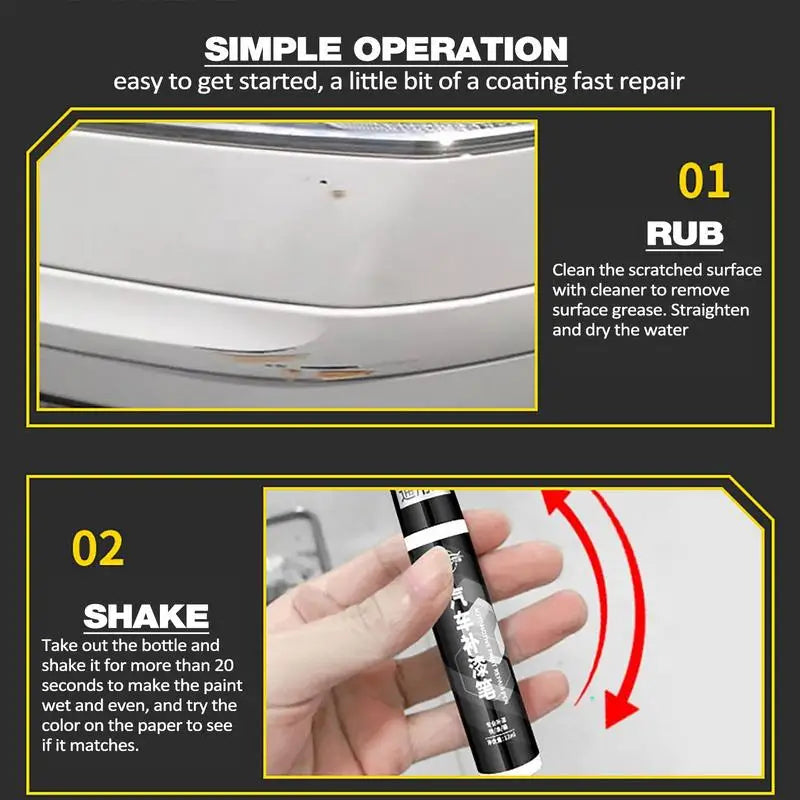 Auto Scratch Repair Pen Car Touch Up Scratch Quick Repair Pen Vehicles Scratch Fill Paint Coating Agent Auto Repair Tool