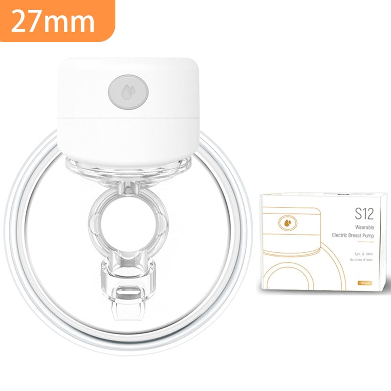 NEW Portable Electric Breast Pump Silent Wearable Automatic Milker LED Display USB Rechargable Hands-Free Portable Milker NO BPA - RY MARKET PLACE