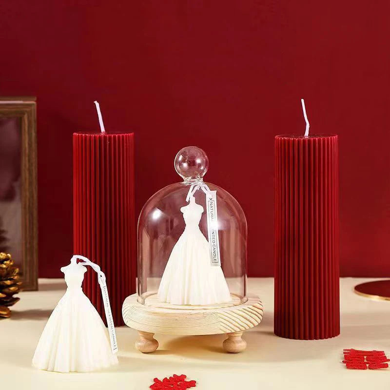 Creative wedding scented candles home decorative centerpiece long red candles new year home decor candle shooting props