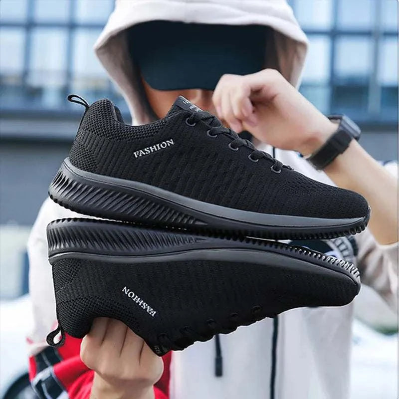 Fashion Men Sneakers Mesh Casual Shoes Lac-up Men Shoes Lightweight Vulcanize Shoes Walking Sneakers Man Running Gym Shoes