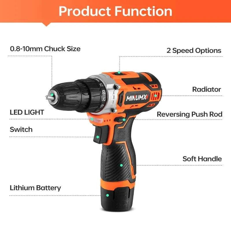 Gear Speed Mini Wireless Power Driver Battery Tools