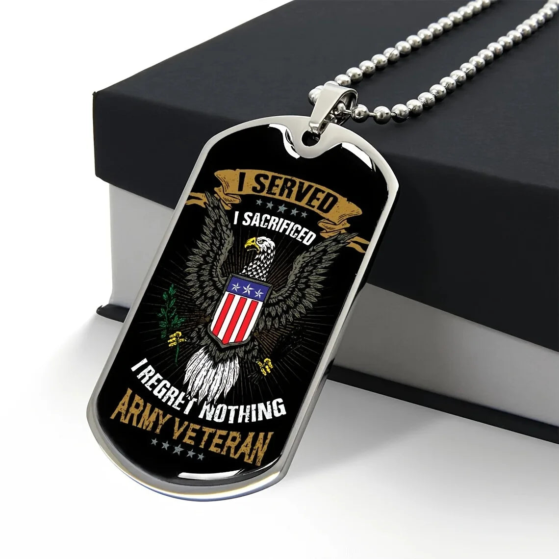 Military Tag Pendent Necklace For Men, Anniversary Graduation Father's Day Birthday Gifts