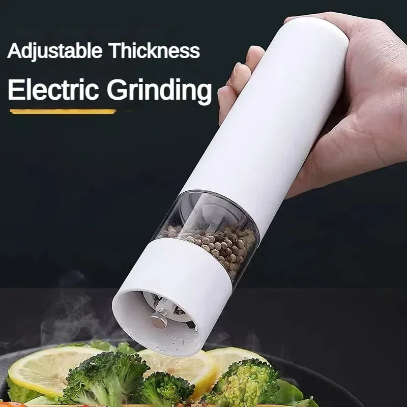 Electric Automatic Mill Pepper and Salt Grinder with LED Light Adjustable Coarseness Spice Grinder Kitchen Cooking Tool