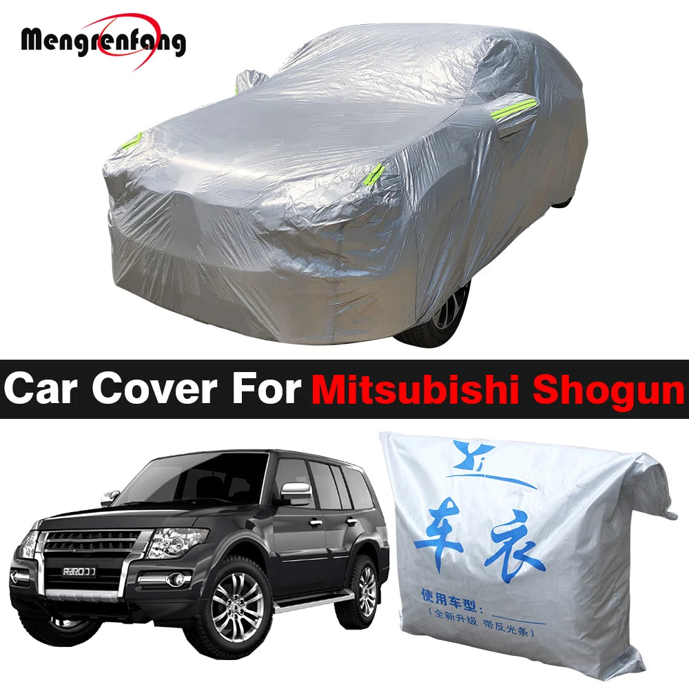 Car Cover Outdoor Anti-UV Sun Shade Snow Rain Wind Protect SUV Cover For Mitsubishi Pajero Shogun Montero