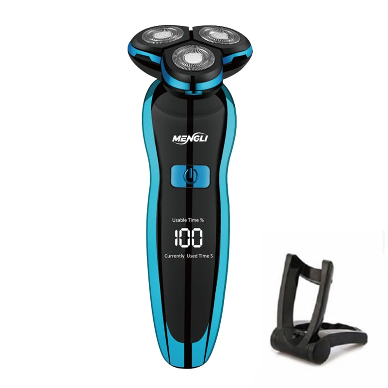 Electric Razor Electric Shaver Hair Cutting Shaving Machine for Men Clipper Beard Trimmer  Rotary Shaver 100% Water Proof - RY MARKET PLACE