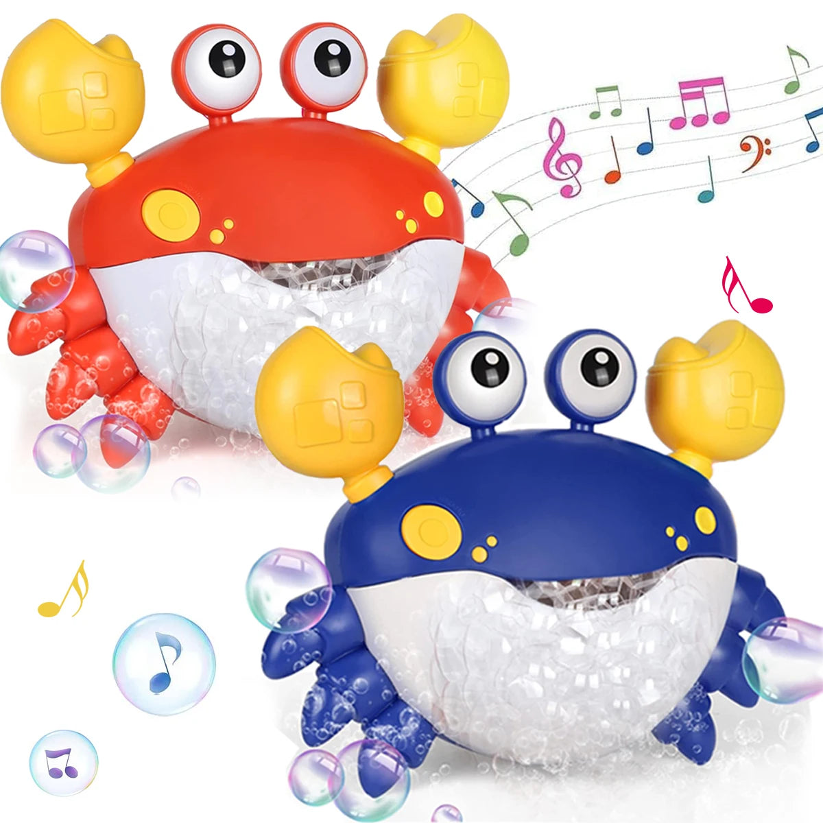 Bubble Crabs Music Baby Bath Toys Kids Pool Swimming Bathtub Soap Machine Automatic Bubble Funny Crabs Bath Music Bubble