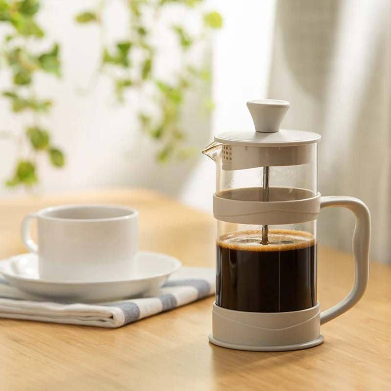 Plastics Household French Press Coffee Pot Stainless Steel Glass Coffee Maker Multifunctional Hand Punch Pot Coffee Accessories