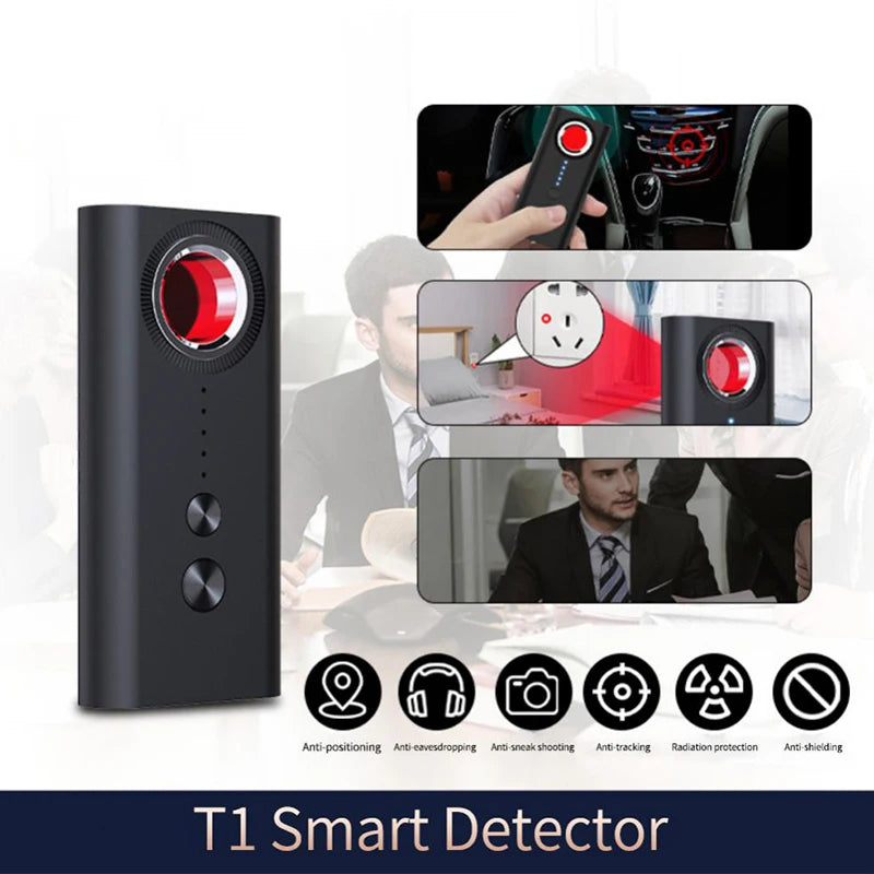 Hidden Camera Detector Detection Bug Spy Lens Sound Wiretapping GPS Tracker RF Signal Finder Scanner Gadgets Device USB Charging