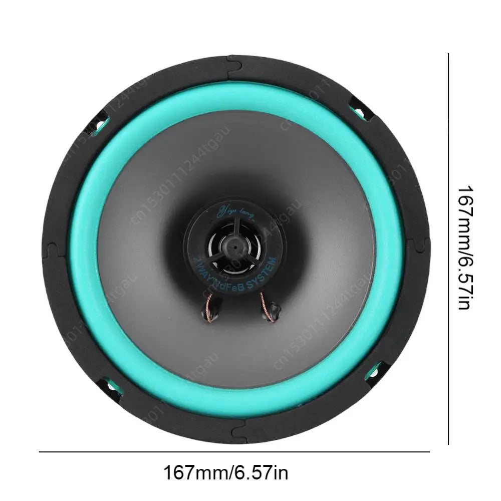 4/5/6 Inch HiFi Coaxial Subwoofer 100W/160W Car Audio Music Stereo 12V Full Range Speaker Sensitivity 92dB Car Subwoofer Stereo