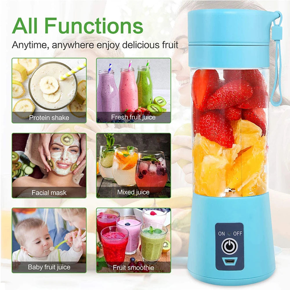 Portable Mini Electric Juicer USB Charging Fruit Orange Lemon Blender Smoothie Milkshake Maker Kitchen Automatic Fresh Squeezer