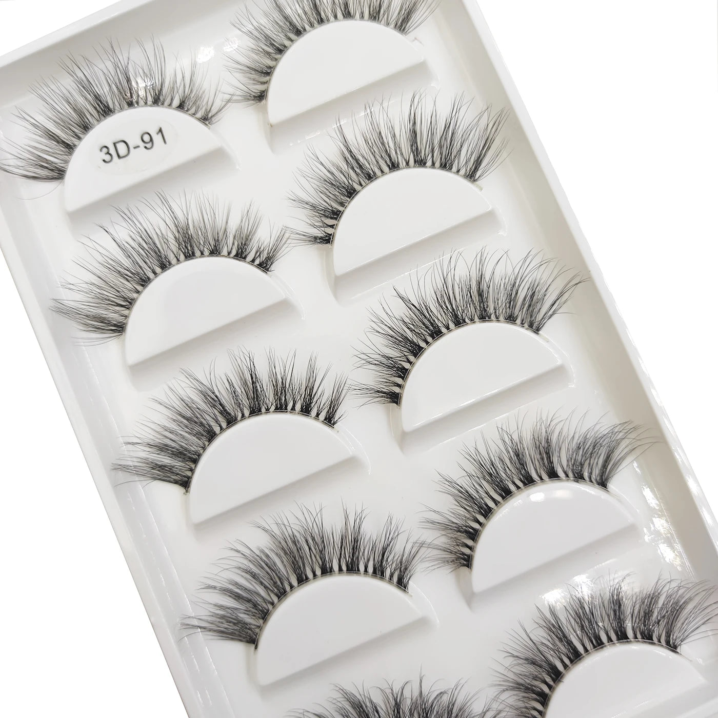 5 Pairs invisible Eyelash 3D Natural Transparent Band Mink False Eyelashes Makeup Clear Fake Eye Lashes Faux Cilios Make