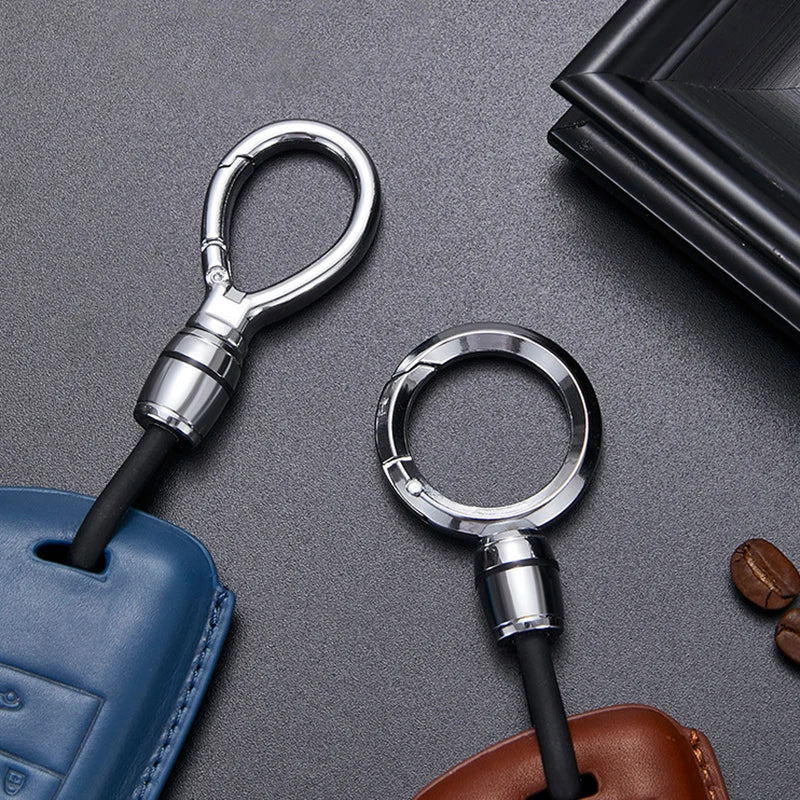 No Hurt To Car Keychain Simple Men Women Key Chain for Key Rings Holder Luxury Durable Never Damage Car Keys Father's Day Gift