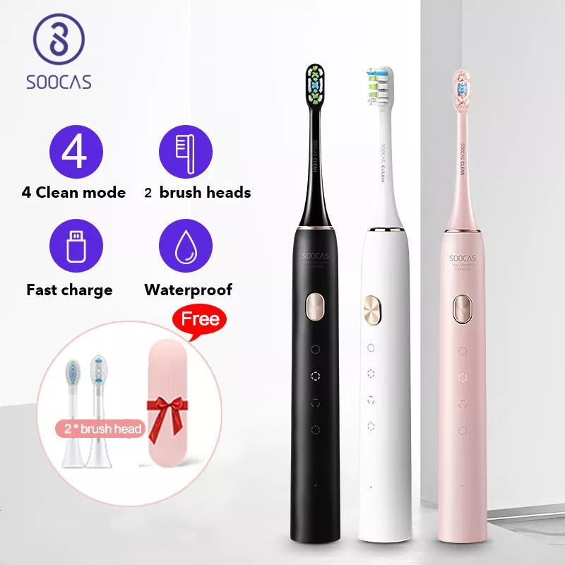 Original Soocas X3U Sonic Electric Toothbrush Tooth brush USB Rechargeable Upgraded adult Waterproof Ultrasonic Automatic 3color