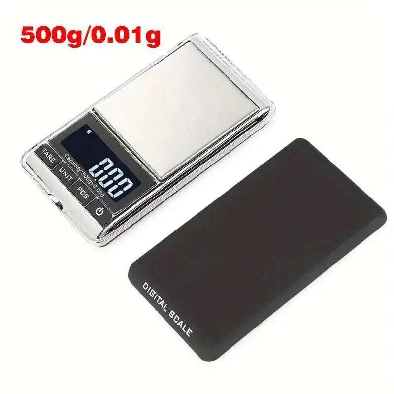 1 PCS 500/0.01g Jewelry Gram Weight Mini Pocket Scale Portable Scale Digital LCD Display Smart Kitchen Baking Weight Scales