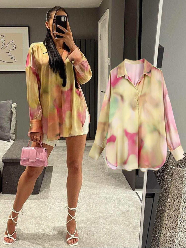 women satin blouse long sleeve zebra print shirts vintage office ladies tops femme chandails fashion blusa de mujer Chandails - RY MARKET PLACE