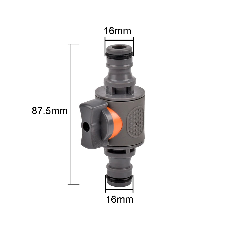 Hose Quick Connector 1/2 3/4 1 Inch Garden Hose Fitting Quick Connector Adapter Male and Female with Shut-Off Valve Switch