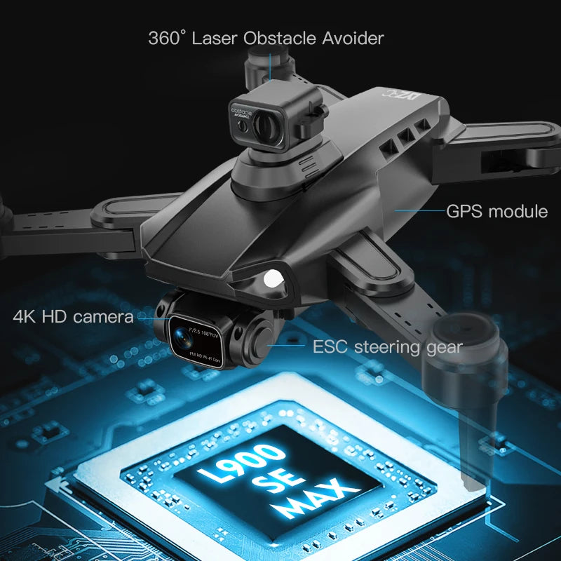 L900 Pro SE Max GPS Drone 4K Profesional Obstacle Avoidance HD Camera Drones Brushless Motor 5G WiFi RC Quadcopter VS KF102 Max