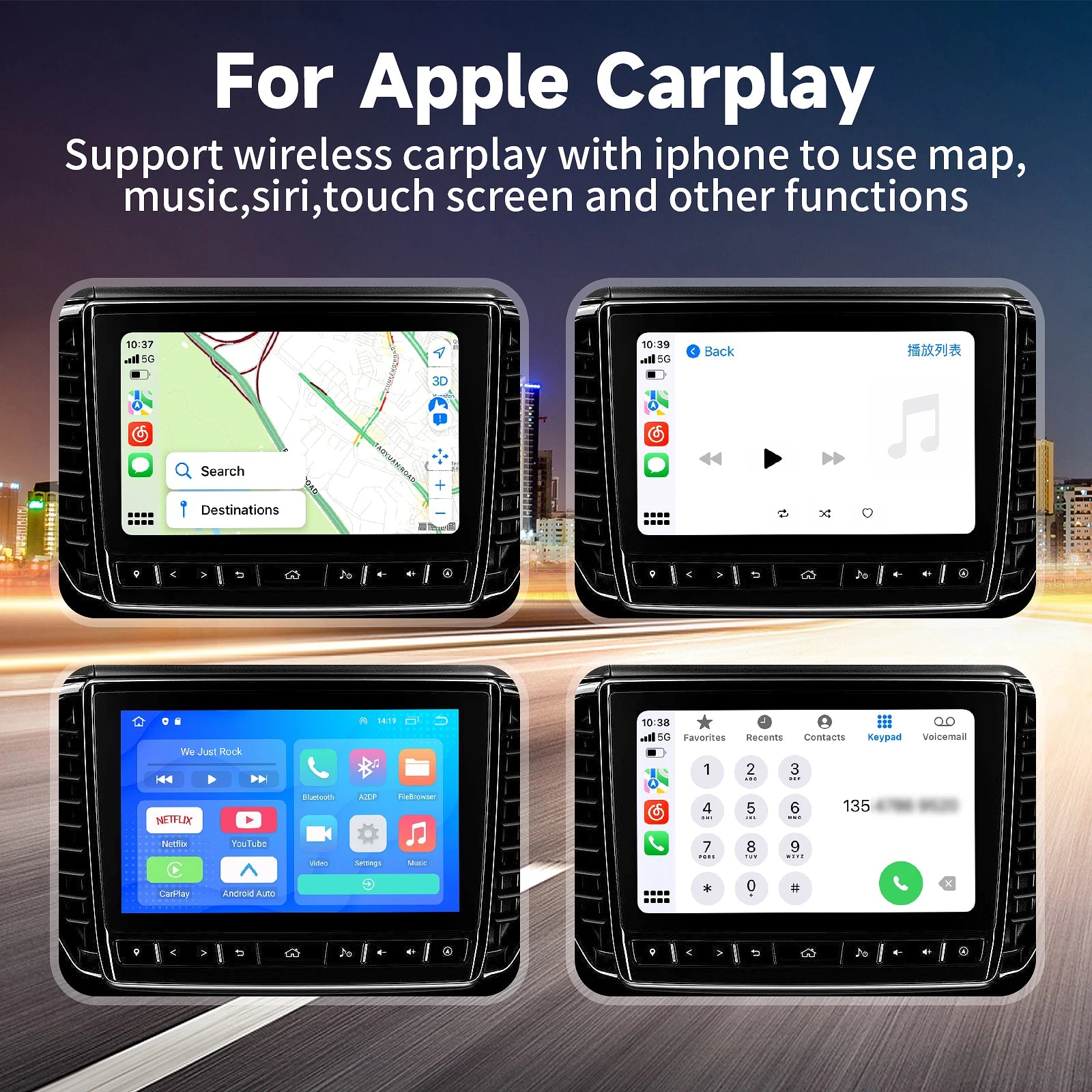 CarPlay Box Plug and Play Wireless Adapter USB Mirror Cast Screen Navigation Car CarPlay Box A Special Device for Iphones