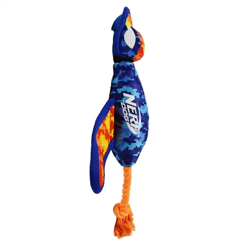 Nylon Digital Camo Crinkle Wing Duck Launching Fetch Dog Toy, Orange/Blue, 16.5 Dog crate topper Big dog chew toy Active gliding